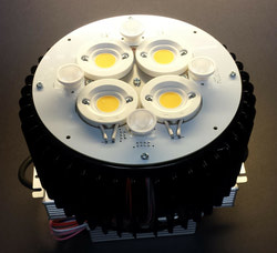 Highbay Retrofit Module with embedded RGBW LEDs